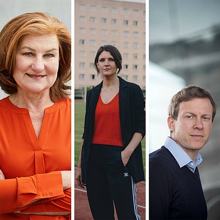 Verena-Keßler (c) Jacintha Nolte ,Ursula März (c) Fabian Schellhorn und Ronald Reng (c) Peter von Felbert